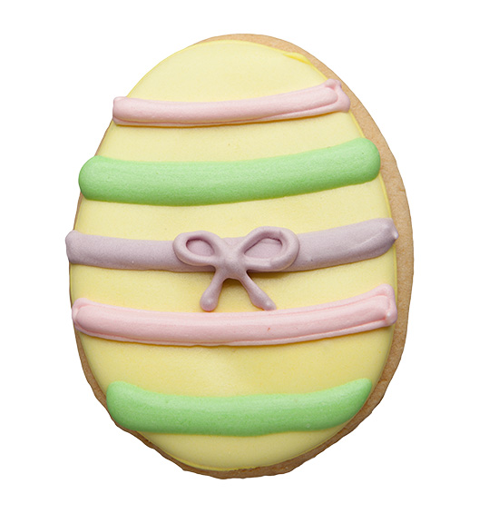 Cookie Osterei gelb gestreift